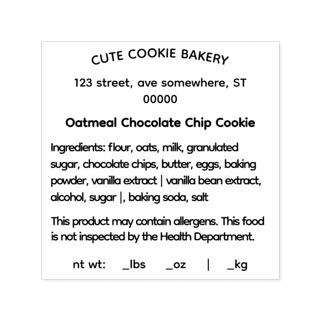 Simple Self-Inking Rubber Stamp (Design)