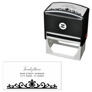 Simple Self Inking Rubber Stamp