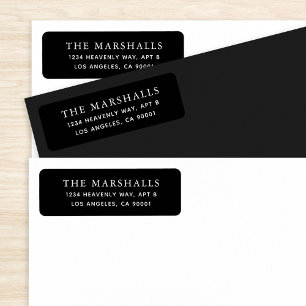 Simple Serif Last Name Black and White