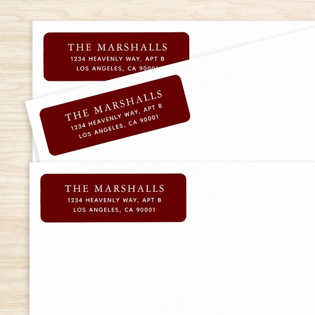 Simple Serif Last Name Burgundy (Creator Uploaded)