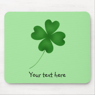 Simple shamrock design mouse mat