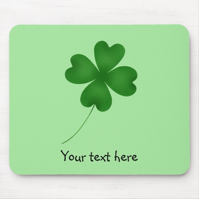 Simple shamrock design mouse mat (Front)