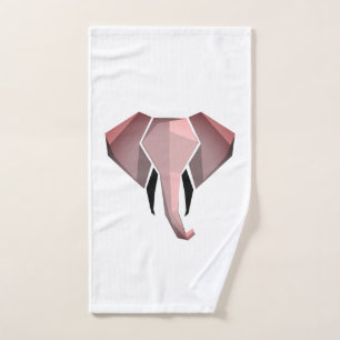 Simple Shapes Geometrics Elephant Head Bath Towel Set