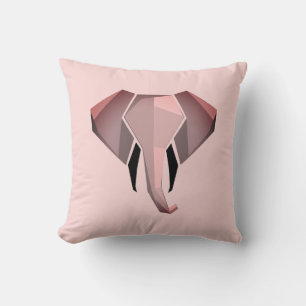 Simple Shapes Geometrics Elephant Head  Cushion