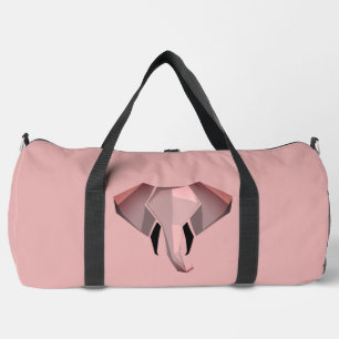 Simple Shapes Geometrics Elephant Head Duffle Bag