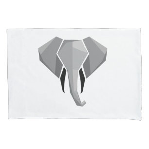 Simple Shapes Geometrics Elephant Head Pillowcase