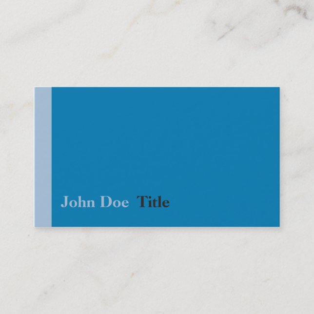 Simple side stripe Business card (Front)