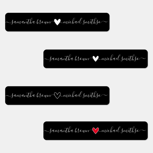 Simple Signature Name Elegant black (Group)