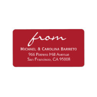 Simple Signature - Red