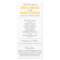 Simple Silhouettes Wedding Program Rack Card -Navy