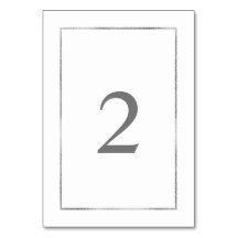 Simple Silver Foil Frame wedding