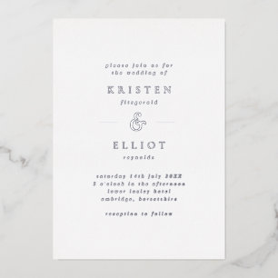 Simple Silver Foil Wedding
