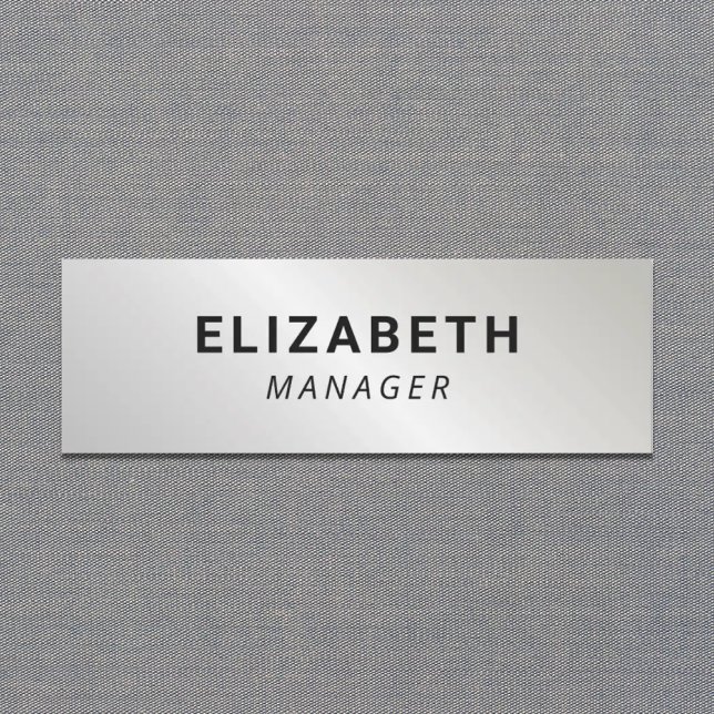 Simple Silver Name Tag (Creator Uploaded)