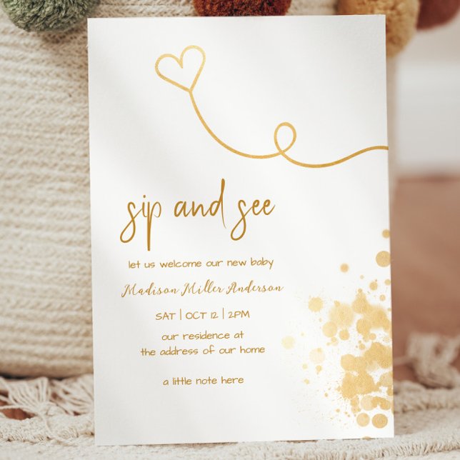 Simple Sip And See Invitation (Creator Uploaded)