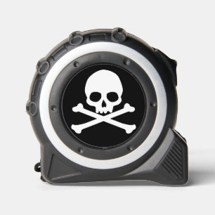 Simple Skull and Crossbones Classic Round Sticker 1