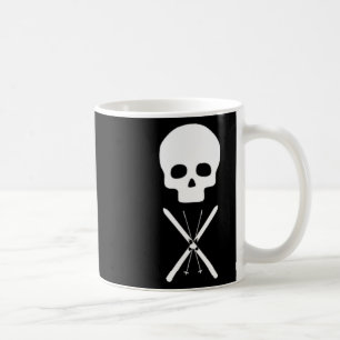 Simple Skull Design Clic Look For Cross Country Sk Coffee Mug