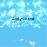 Simple sky blue glitt sparkle stars add your text  standing photo sculpture<br><div class="desc">Design</div>