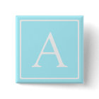 Simple Sky Blue Monogram