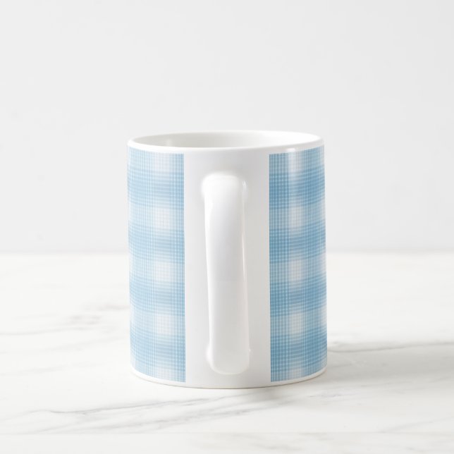 Simple sky blue pattern mug (Handle)