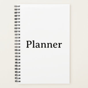 Simple Small 5.5" x 8.5" Soft Cover, Black Spiral Planner