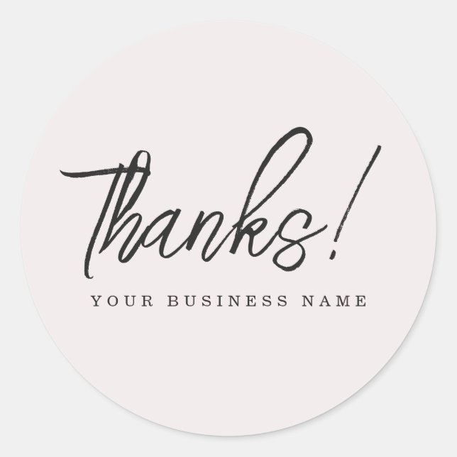 Simple Small Business Sticker (Front)