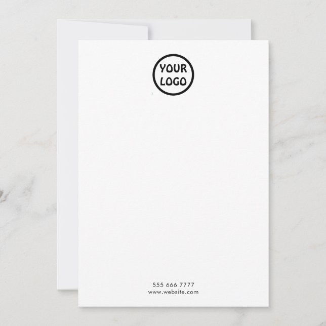 Simple Small Logo Card (Front)