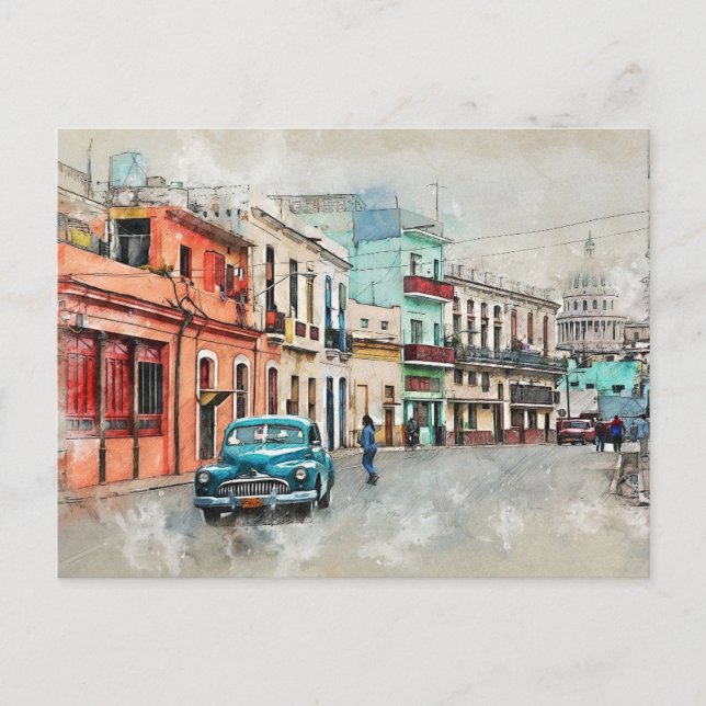 Simple Small Town Postcard (Front)