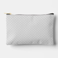 Simple Small White Polka Dot on Soft Grey