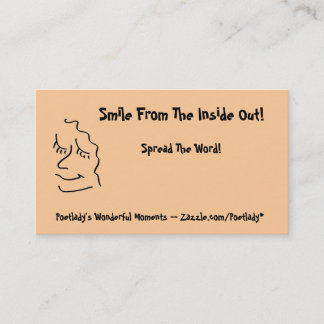Simple Smiling Profile Business Card