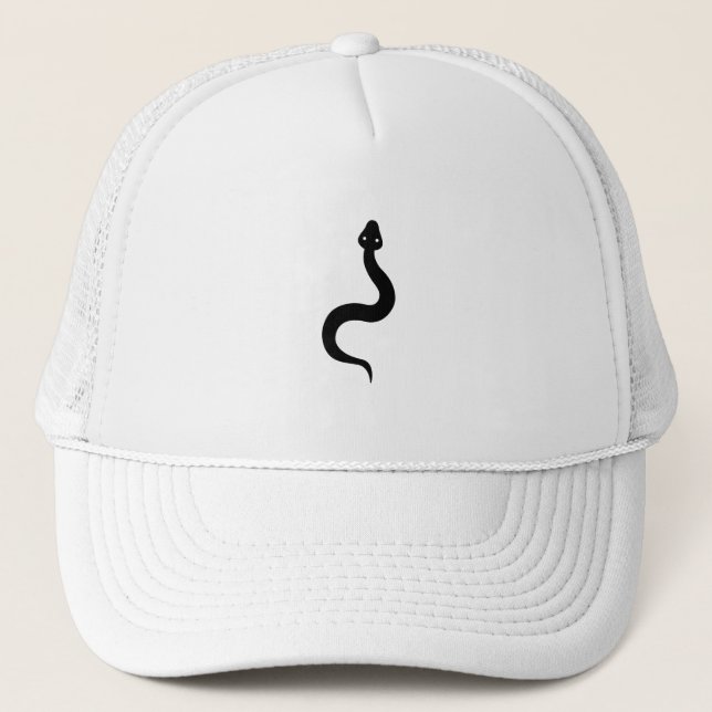 Simple Snake Trucker Hat (Front)