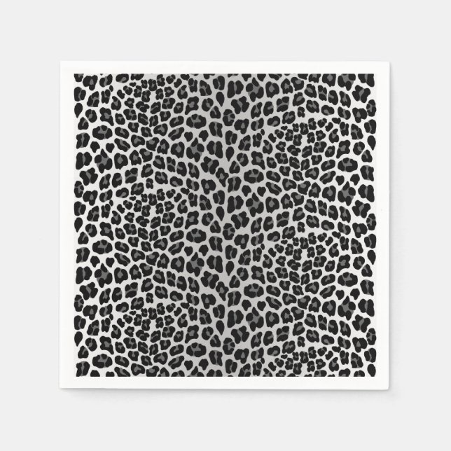 Simple Snow leopard pattern  Napkin (Front)