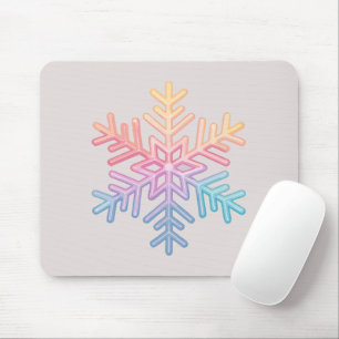 Simple Snowflake Mouse Mat