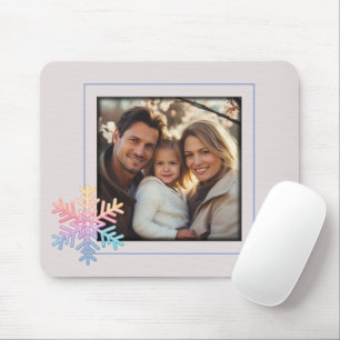 Simple Snowflake Mouse Mat