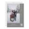 Simple Snowflake New Year's Photo Card | Grey