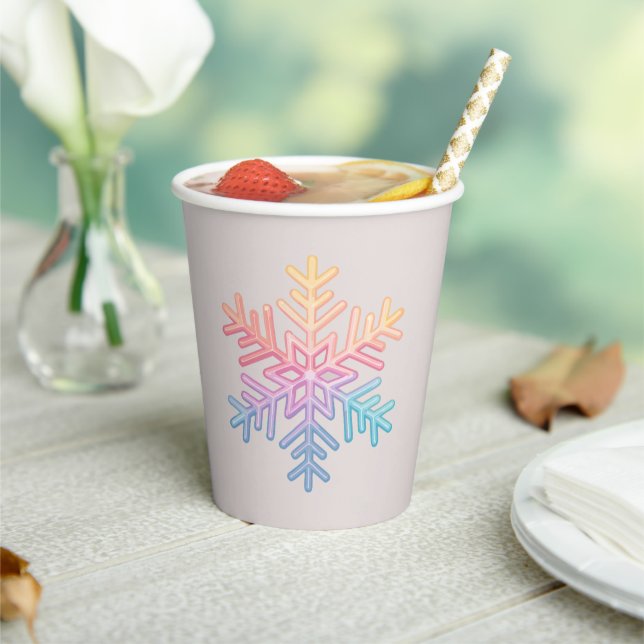 Simple Snowflake Paper Cups (Insitu)