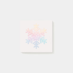 Simple Snowflake Post-it Notes