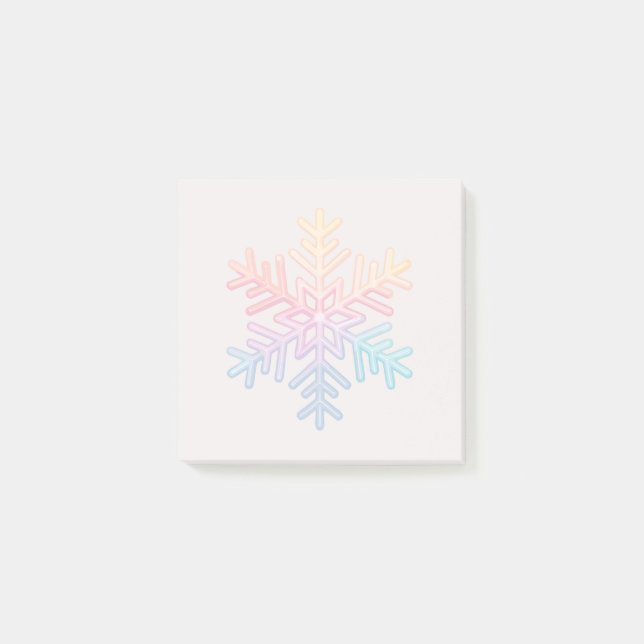 Simple Snowflake Post-it Notes (Front)