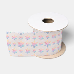Simple Snowflake Satin Ribbon