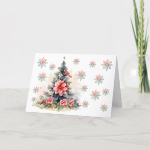 Simple Snowflakes &  Christmas Tree Card