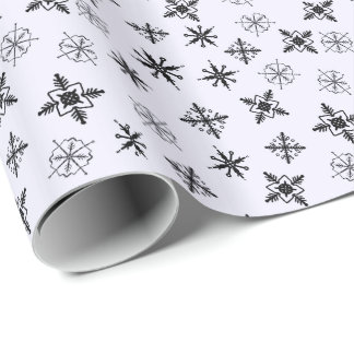 Simple Snowflakes Xmas Wrapping Paper