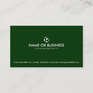 simple soccer business card