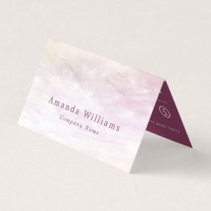 Simple Soft Cloud, Modern Double Loyalty Business Card