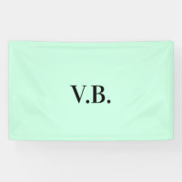 Simple solid colour add name text monogram