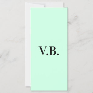 Simple solid colour add name text monogram magnetic invitation