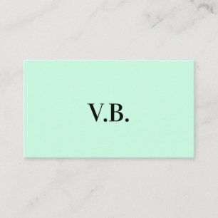 Simple solid colour add name text monogram place card