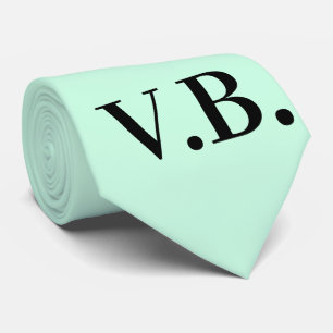 Simple solid colour add name text monogram  throw  tie