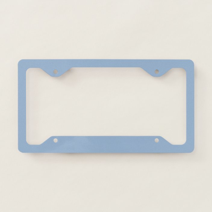 Simple Solid Colour Baby Blue Licence Plate Frame Zazzle.co.uk