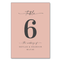 Simple Solid Colour Dusty Blush Pink Wedding