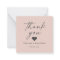 Simple Solid Colour Light Pink Wedding Thank You