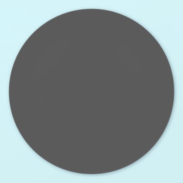 Simple Solid Colour of Dark Grey Classic Round Sticker (Creator Uploaded)